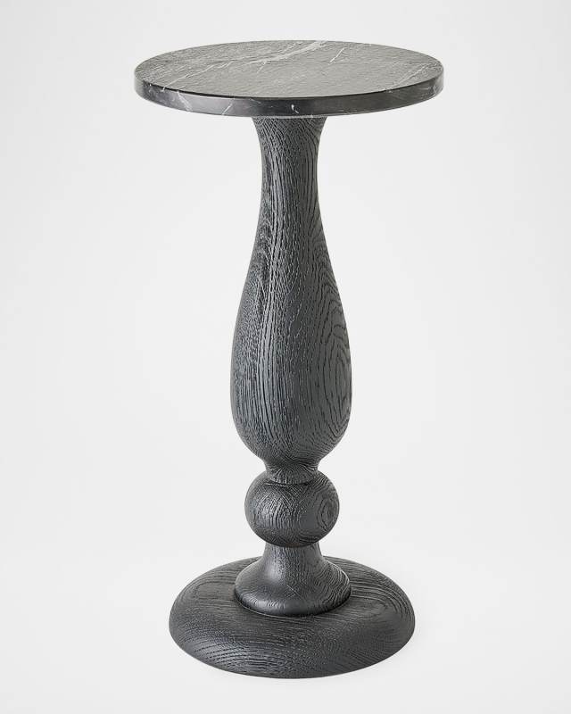 Vessel 23.5" Side Table, Black